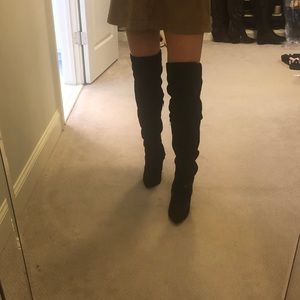 Nina over the knee boots - black - size 8